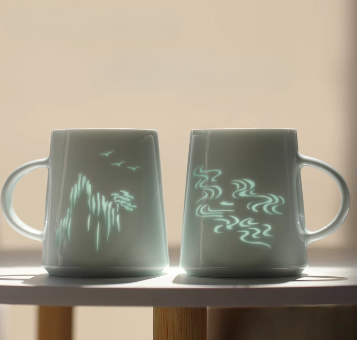 「Mountain & Water Reunion」Luminous Ceramic Cup