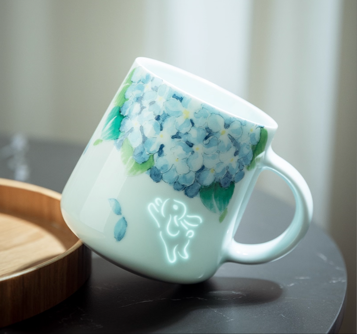 「Moonlit Hop」Luminous Rabbit Mug