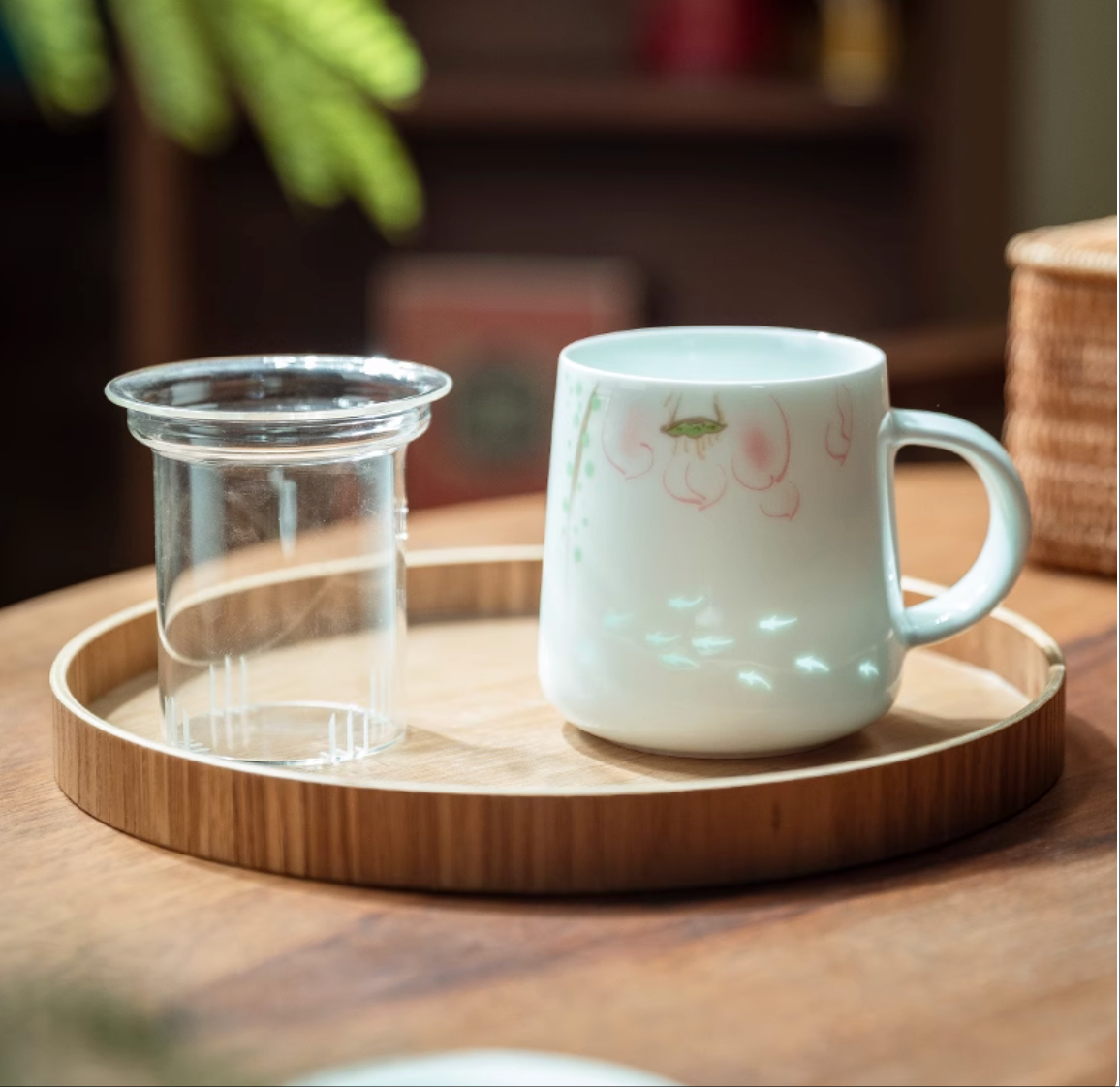 「Lotus Glow」Porcelain Mug