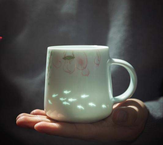 「Lotus Glow」Porcelain Mug